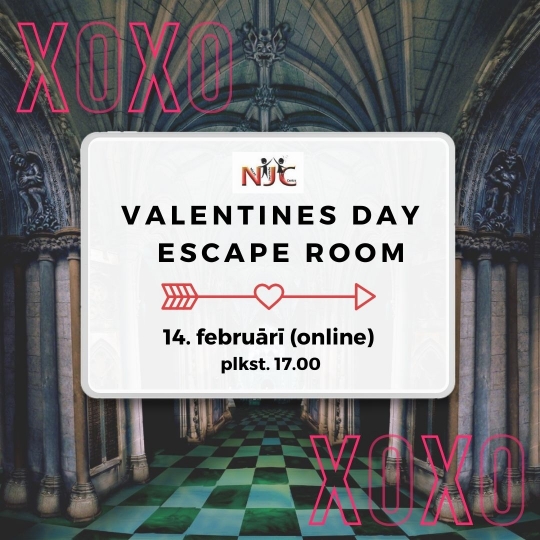 Valentīndienas escape room jauniešiem un bērniem